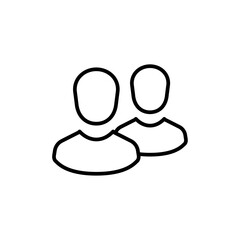Partner icon Outline vector for web ui