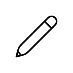 Pencil icon Outline vector for web ui