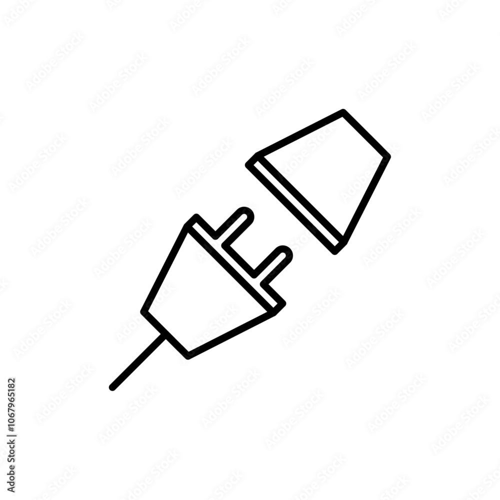 Poster Plugin icon Outline vector for web ui