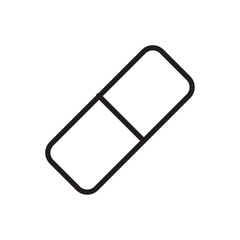 Pill icon Outline vector for web ui