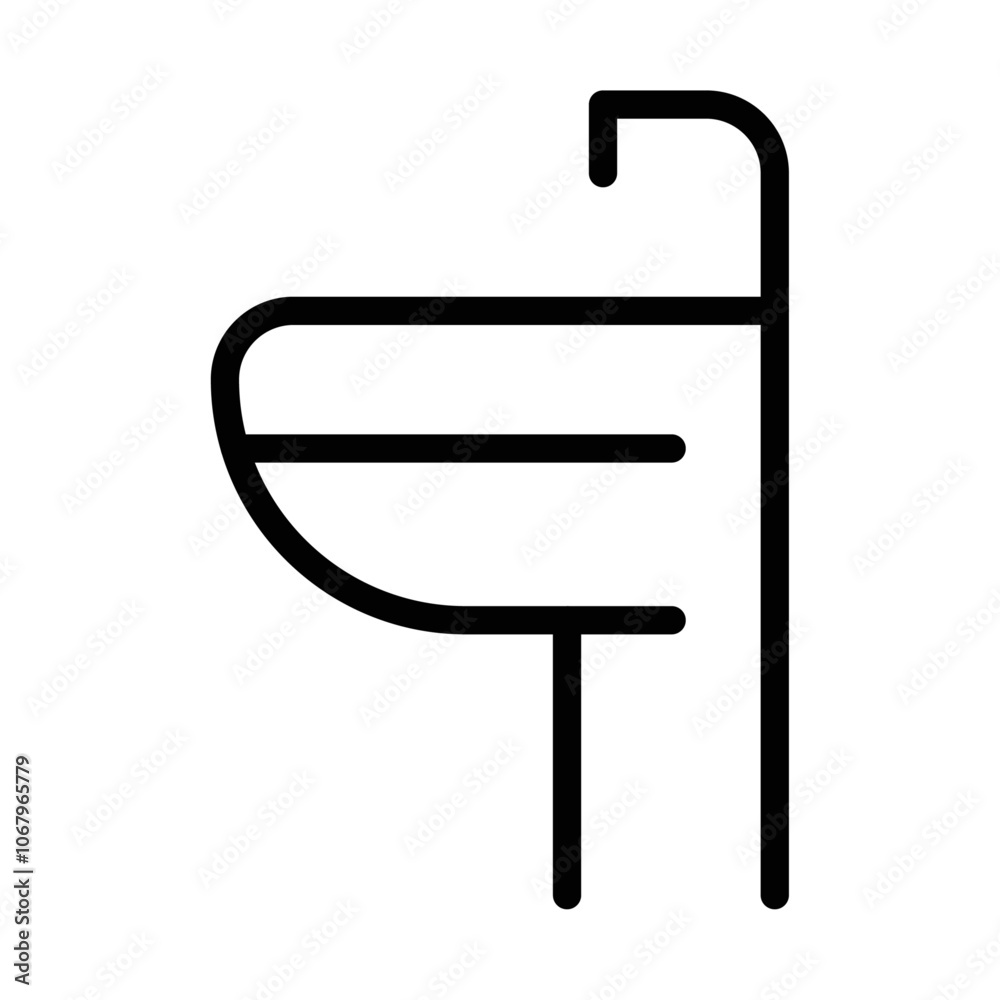 Poster Sink icon Outline vector for web ui