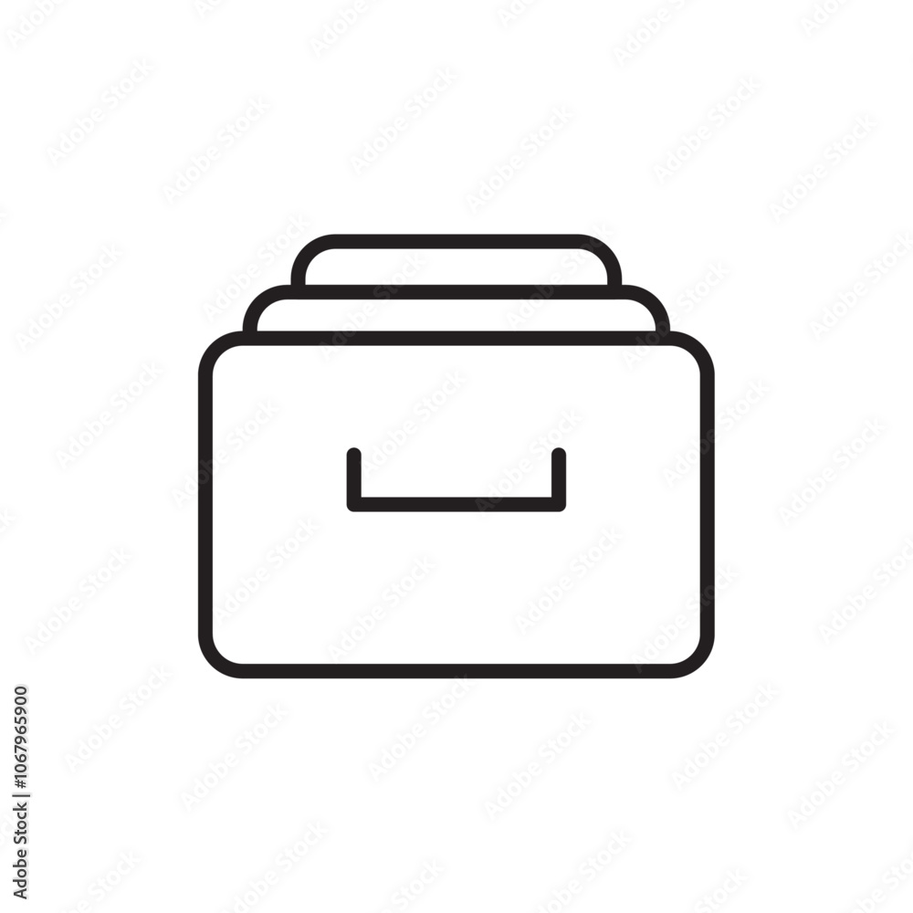 Poster Store files icon Outline vector for web ui