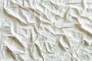 Obraz premium White crumpled paper texture 