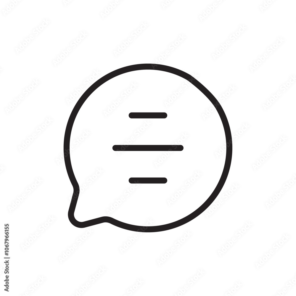 Poster Text icon Outline vector for web ui