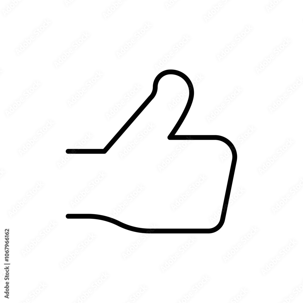 Poster Thumb icon Outline vector for web ui