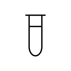 Test tube icon Outline vector for web ui