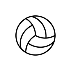 Volley ball icon Outline vector for web ui