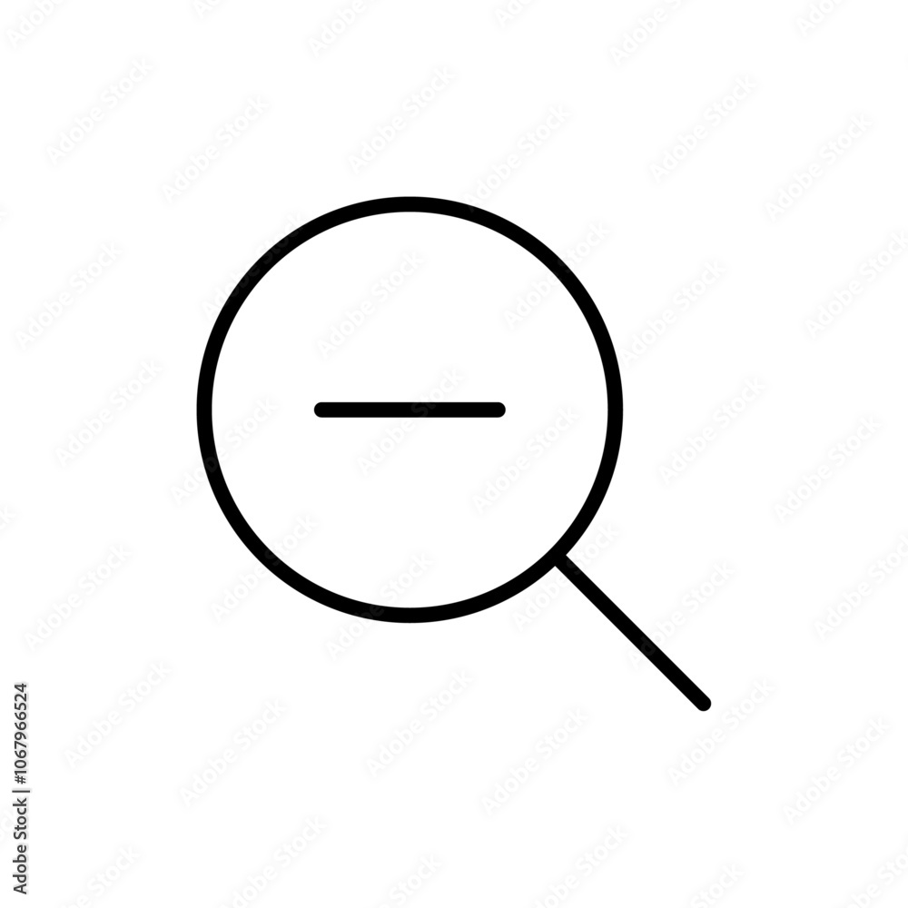 Aufkleber Zoom out icon Outline vector for web ui
