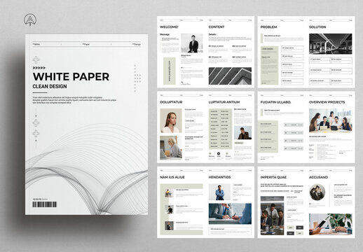White Paper Brochure Template