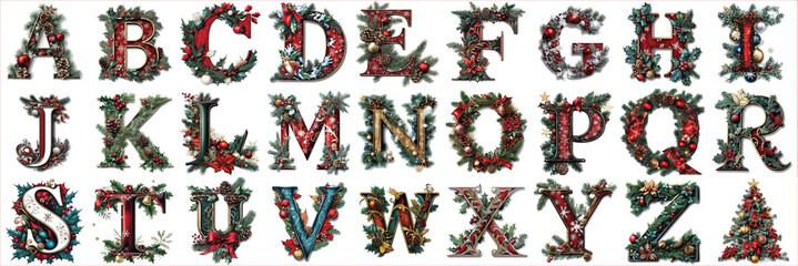 A Christmas Themed Alphabet