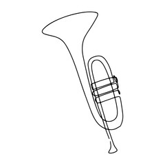 Music Instrument Vector Line Art Design