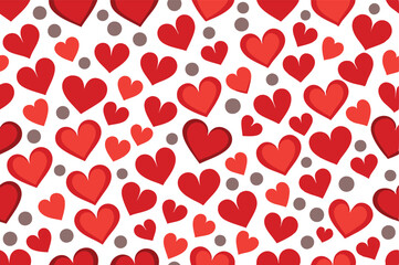 Heart Love Seamless Pattern Background Vector