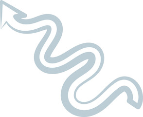 Arrow fun colorful line doodle for children or party celebration design icon directions