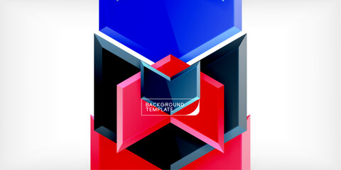 Technology dynamic arrow geometric background. Vector Illustration For Wallpaper, Banner, Background, Card, Book Illustration, landing page