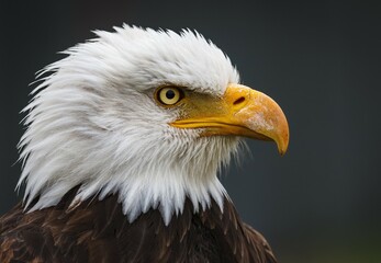 Portraits of bald eagles and turkey vulture