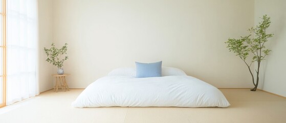 Serene Minimalism with a Futon Perfect for New Years and International Day of Happiness Celebrations