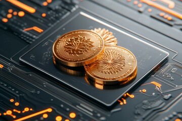 Virtual auction of digital collectibles with bidding options on a high-tech interface