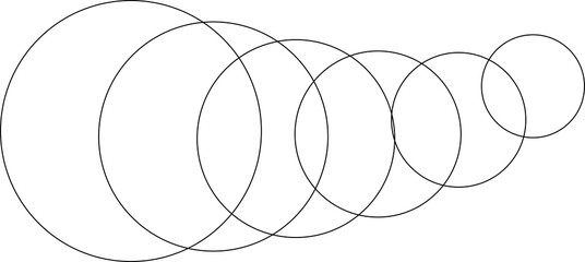 Circle line curve flowing dynamic pattern. Futuristic technology concept