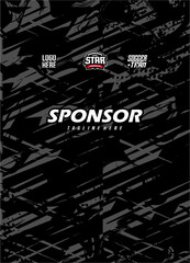 Abstract jersey design for sublimation sport t shirt