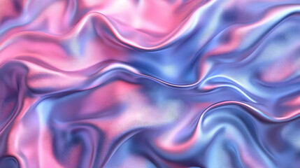 Obraz premium Abstract 3D Render - Holographic Shimmering Fabric