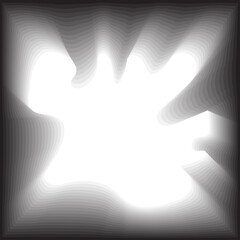 Square shape flowing transparent liquid line, frame, brand, symbol, logo