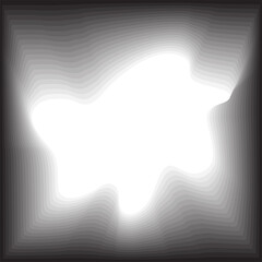 Square shape flowing transparent liquid line, frame, brand, symbol, logo