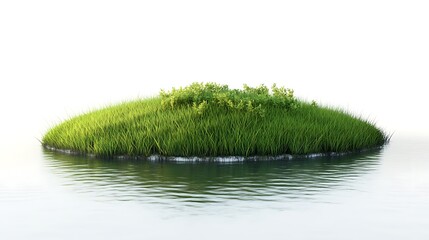 Fototapeta premium Green Grass Island
