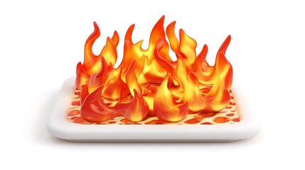 Wooden Hookah on White Background