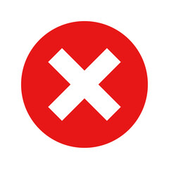 Cross mark icon