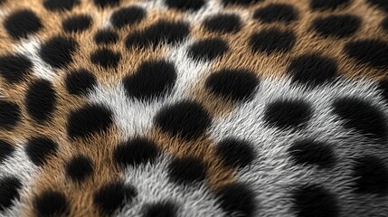 Leopard fur texture pattern, designed for stylish fabric or wallpaper backgrounds.
