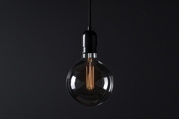 High-Contrast Lightbulb with Warm Filament Glow