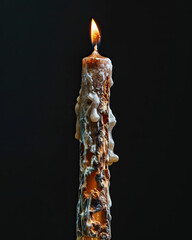 Moody Dripping Candle with Amber Flame
