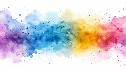 Obraz premium Watercolor abstract background on white background 