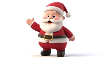Obraz premium Cheerful Santa Claus Illustration