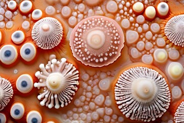 calcium carbonate shells of foraminifera single celled protists