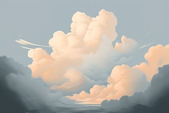 castellanus clouds with turret like formations indicating instab