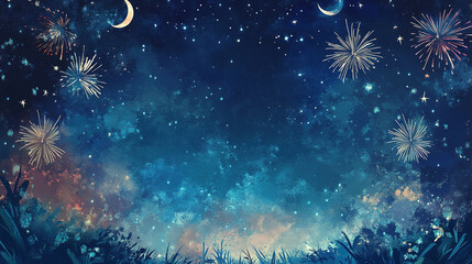 Fototapeta premium fireworks explosion. fireworks in the sky. fireworks in the night sky
