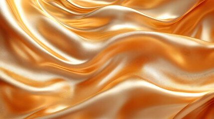 Obraz premium Abstract Golden Silk Fabric Background