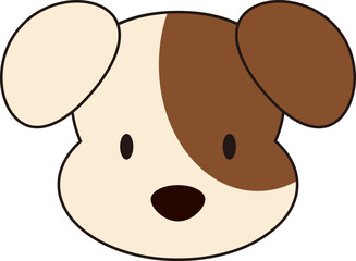 cute vector puppy