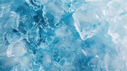 Fototapeta premium Stunning Geometric Blue Ice Texture Background: A Cool Vision of Beauty