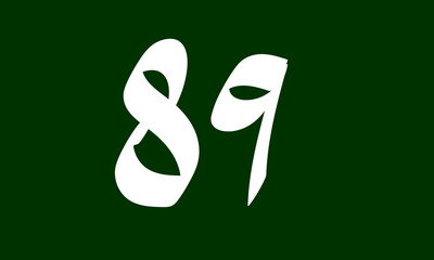 Number style arabic simple and modern
