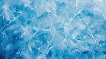 Fototapeta premium Stunning Geometric Blue Ice Texture Background: A Cool Vision of Beauty