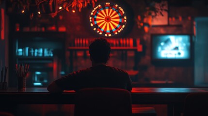 Man Alone at Bar