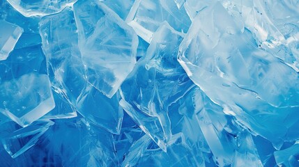 Obraz premium Stunning Geometric Blue Ice Texture Background: A Cool Vision of Beauty