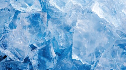 Stunning Geometric Blue Ice Texture Background: A Cool Vision of Beauty