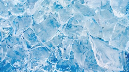 Obraz premium Stunning Geometric Blue Ice Texture Background: A Cool Vision of Beauty