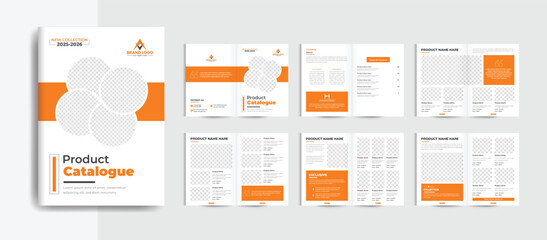 Product catalogue design template and furniture product catalogue