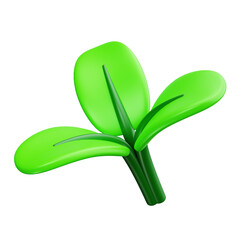Leaf 3d Render Icons