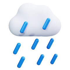 Rainwater Harvesting 3d Render Icons