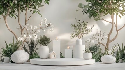 3D bar graph of property loan amortization layered with house icon, data visualization for real estate